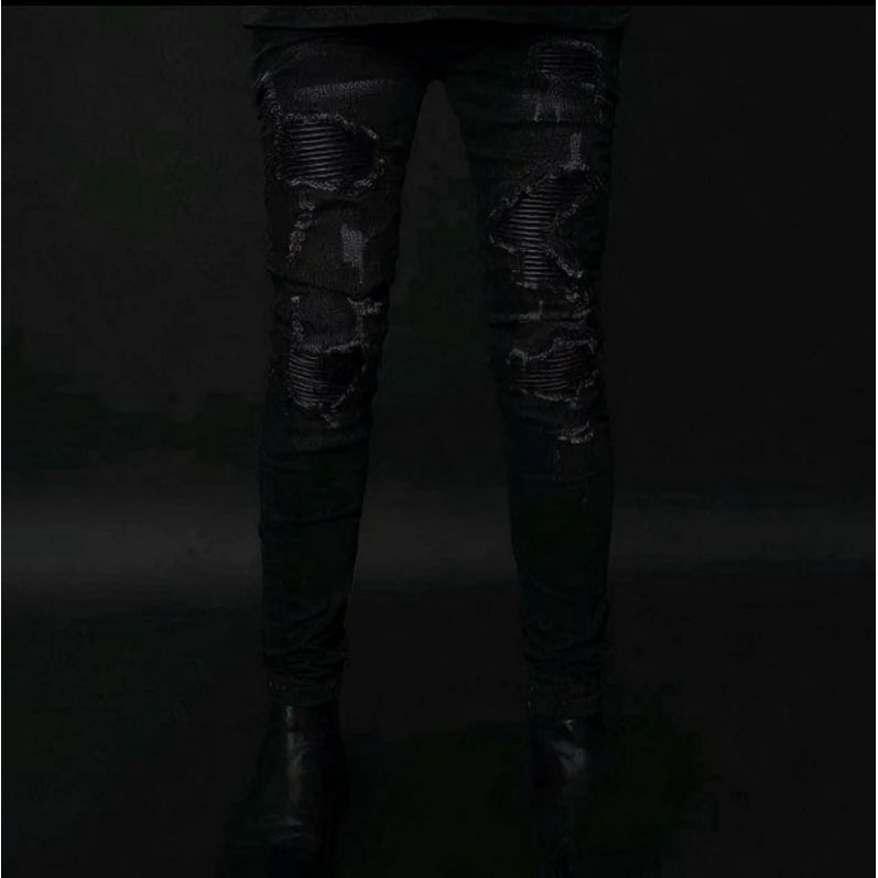 RUCAS SEASON 8 CAVIAR LEATHER BIKER LONG - 30