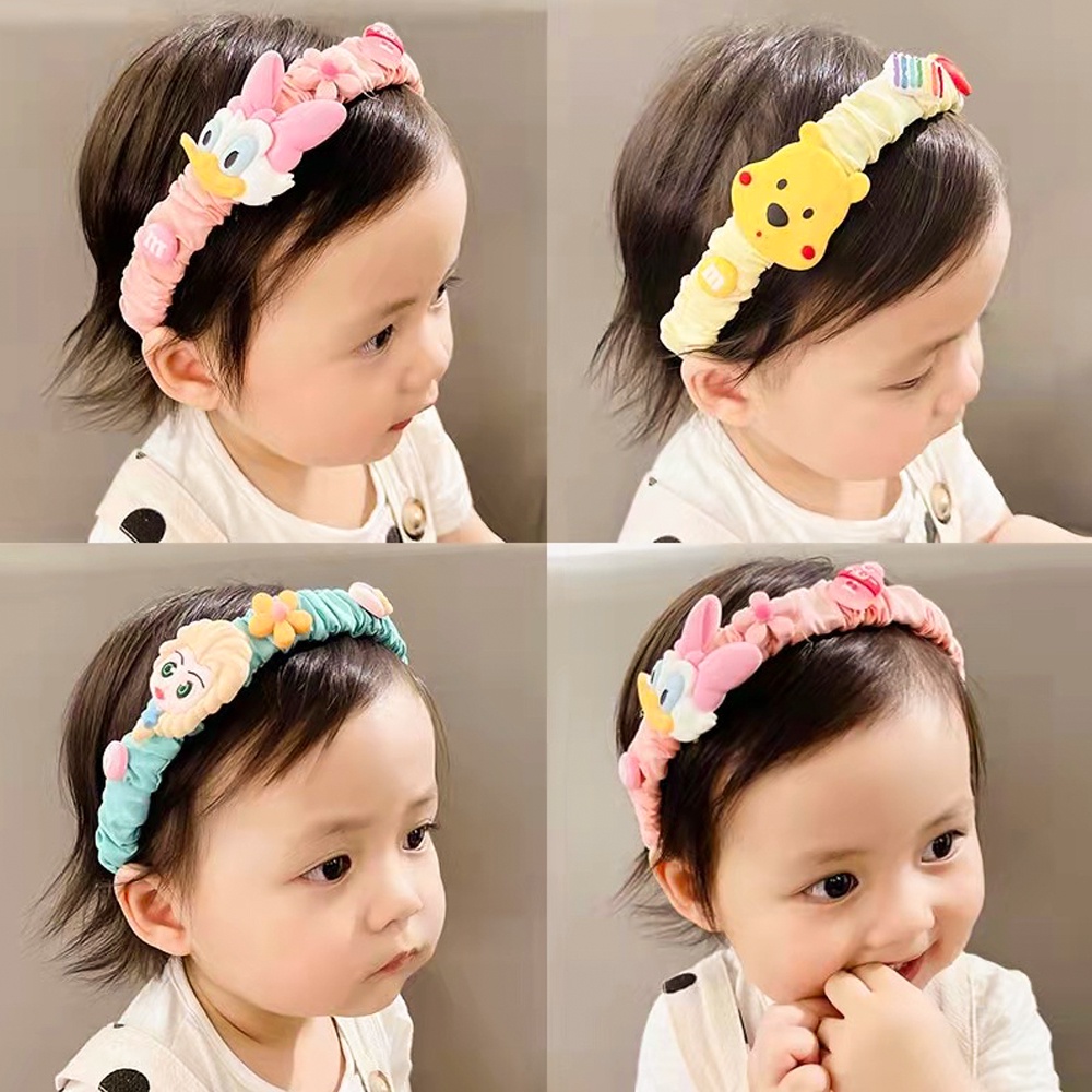 BEVAVAR Bando Anak Korea Karakter Lucu Bandana Anak Perempuan Aksesoris Rambut