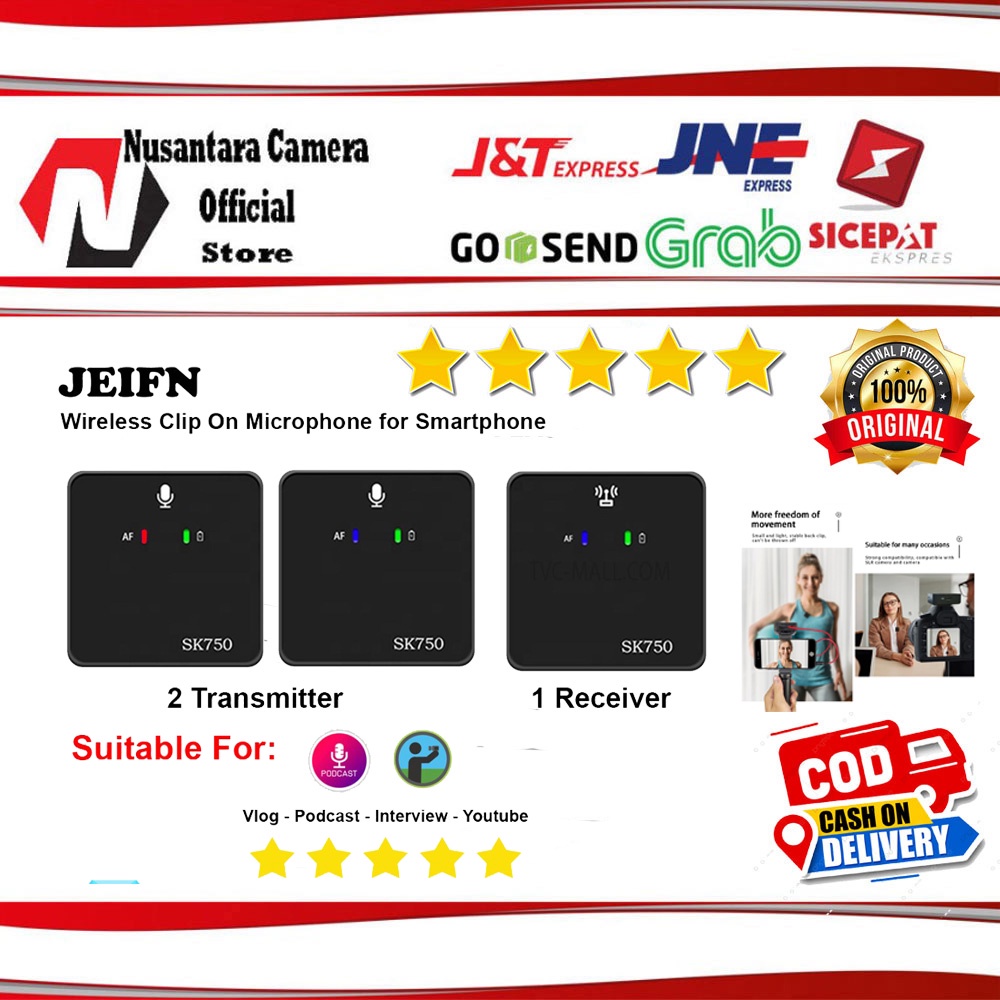 Mini Wireless Microphone SK750 - Subtitute Saramonic B500 Rode Go mic