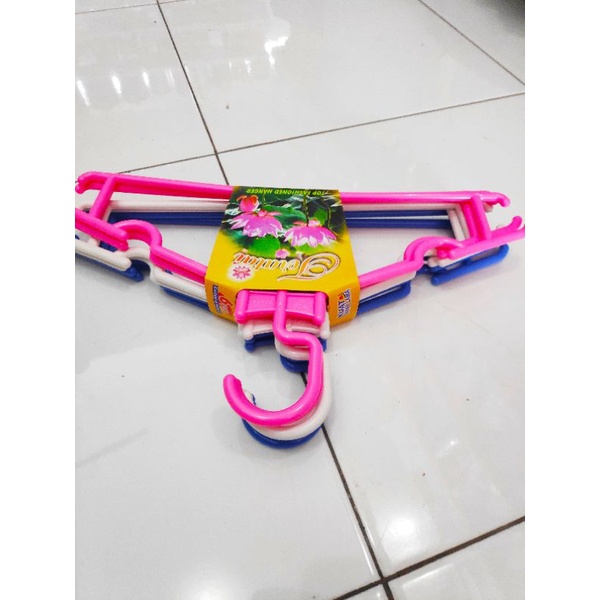 [ ⭐⭐⭐⭐⭐ ] Hanger plastik berkualitas lebih tebal warna  ori anti pecah