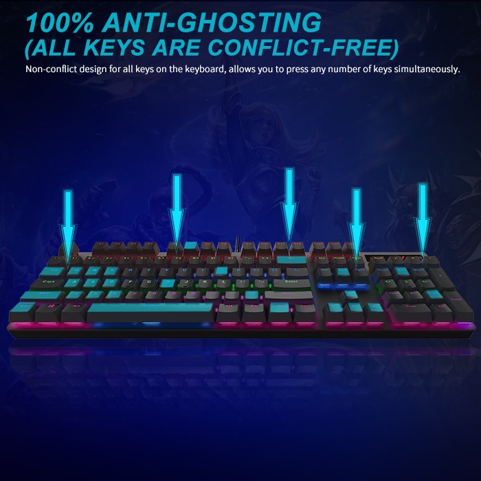 RAPOO GAMING VPRO V500PRO MECHANICAL GAMING KEYBOARD