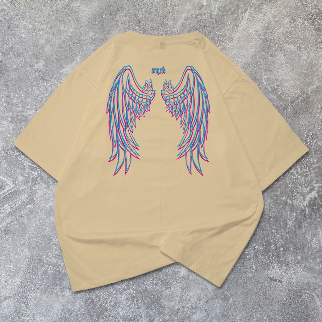 HIPNOP Kaos Oversize GOOD ANGEL T-Shirt Cowo Premium Kaos BigSize Pria