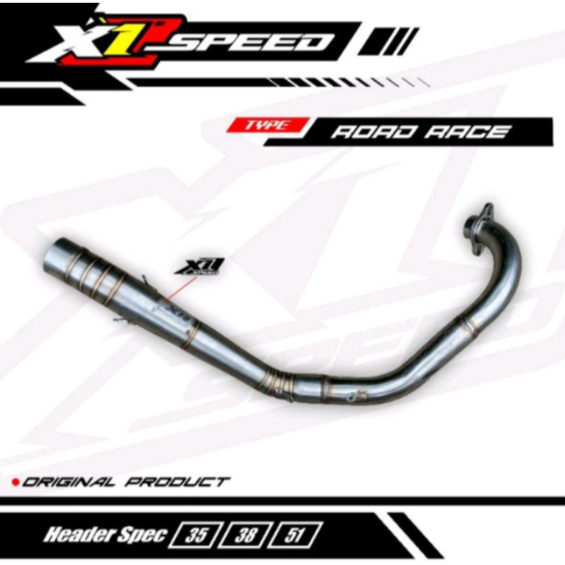 leher hider knalpot yamaha mx king tipe road race original produk X1 racing speed