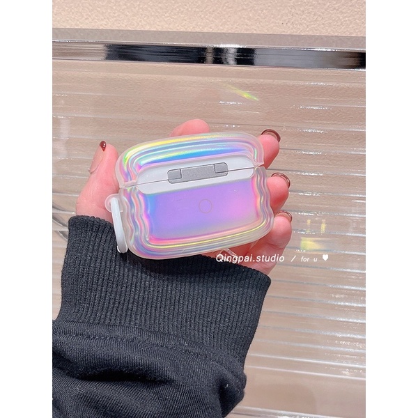 Hologram Heart Softcase for Airpods 1 2 Pro 3 Case Airpods Inpods TWS Lucu