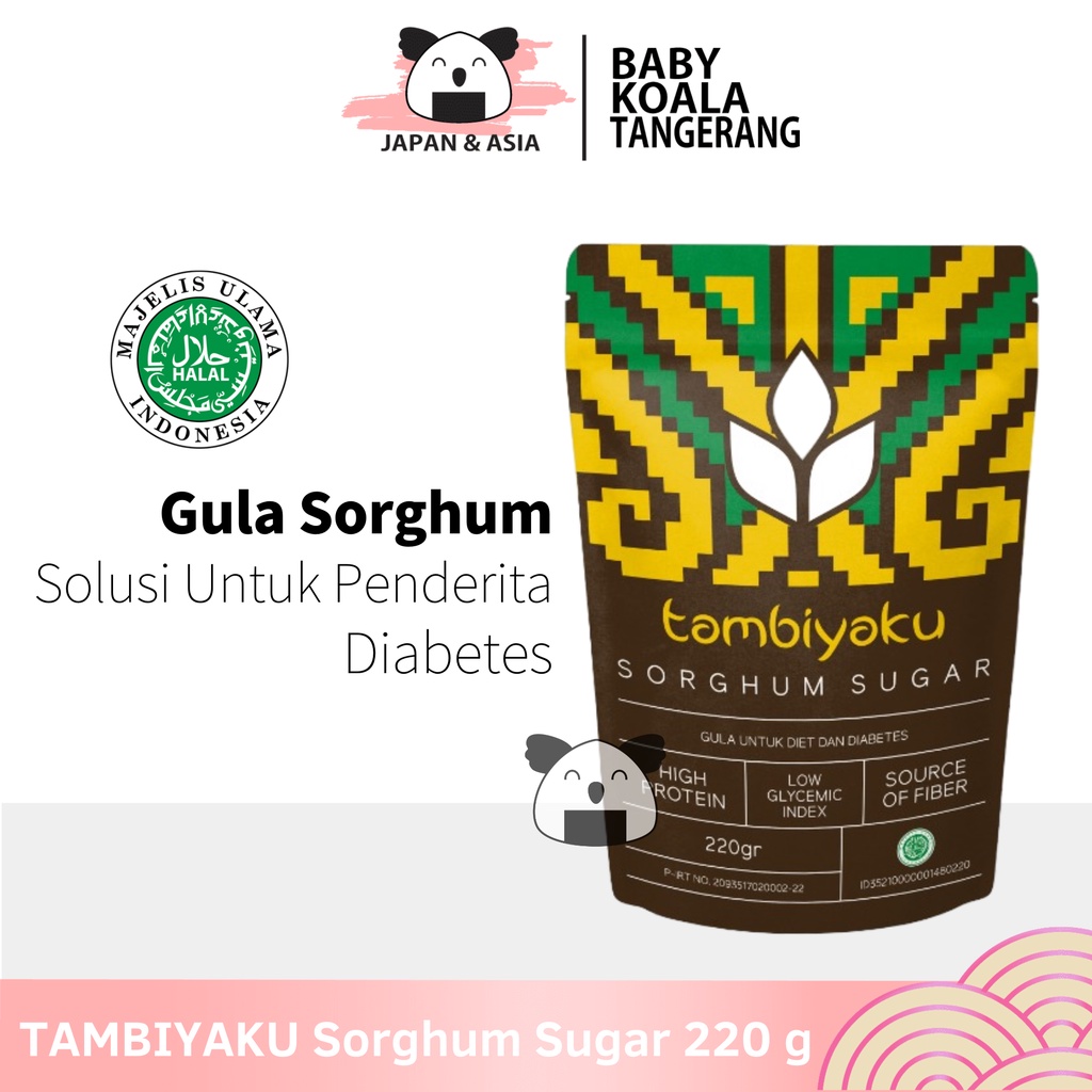 

TAMBIYAKU Sorghum Sugar 220 g Halal | Untuk Diet Dan Diabetes | Gula Rendah Kalori-