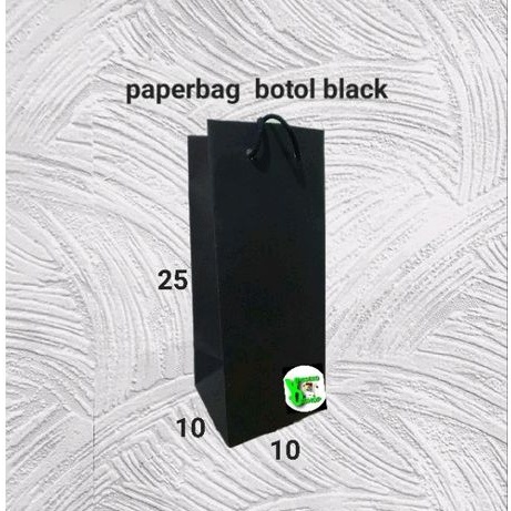 

paperbag botol black (10×10×25)