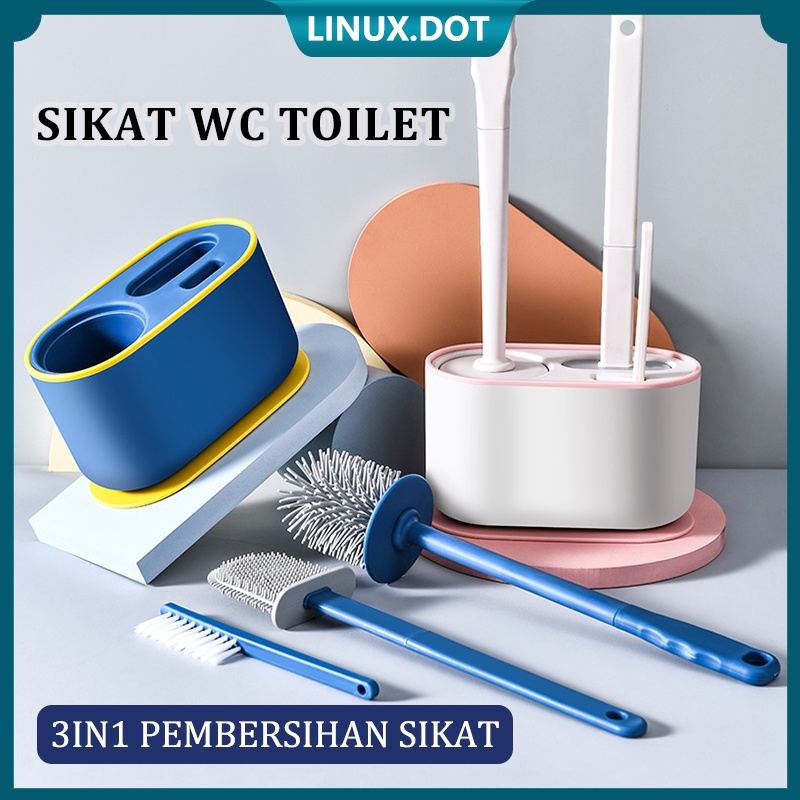 Sikat WC 3 in 1 Toilet Brush Sikat Pembersih Kamar Mandi