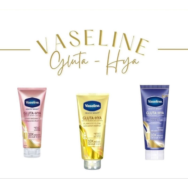 VASELINE HEALTHY BRIGHT GLUTA - HYA 300 ML ORIGINAL THAILAND