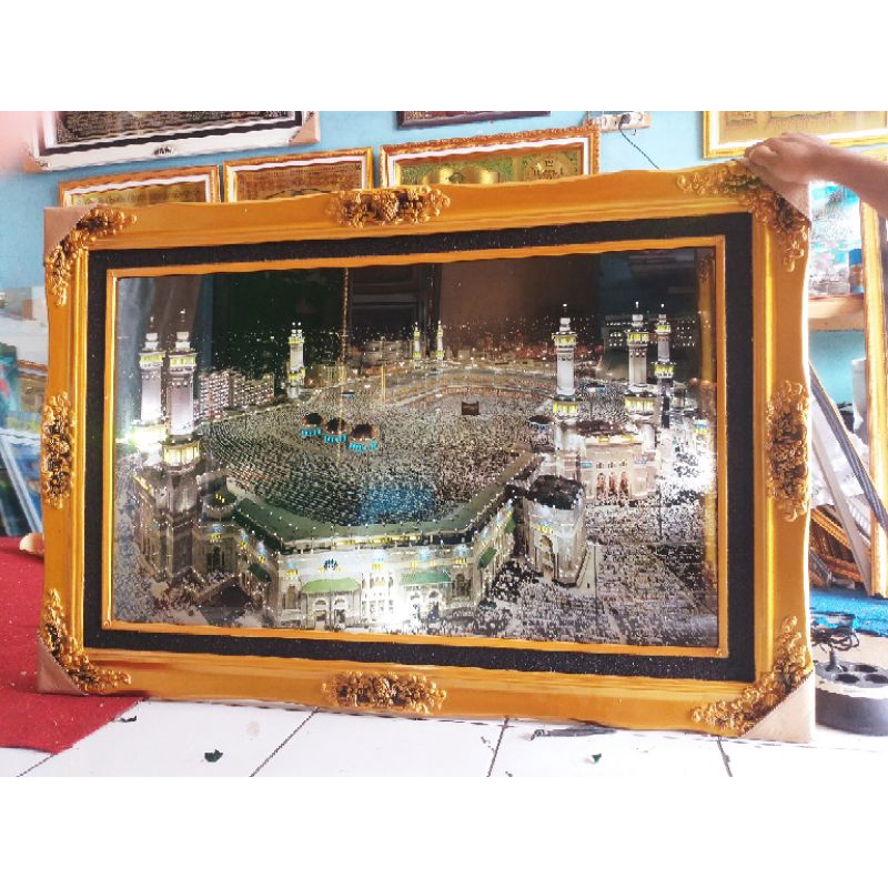 mekah lampu / hiasan dinding mekah lampu original