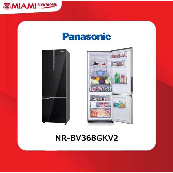 PANASONIC NR-BV360GK1D / NRBV360GK1D Lemari Es 2 Pintu French Door 358 Liter