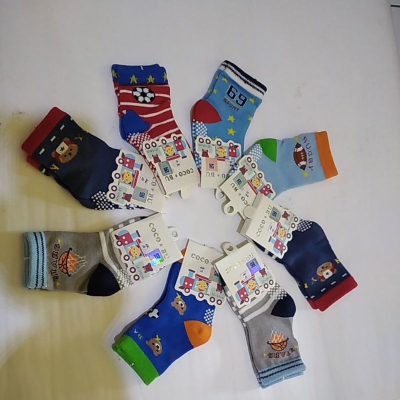 Coco bu kaos kaki bayi ANTI SLIP ANTISLIP baby 6-18m no 01