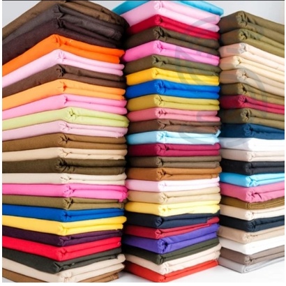 Bahan kain katun TC (tetoron cotton)