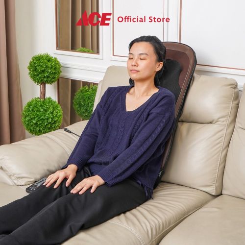 Ace Lexata Bantalan Kursi Pijat Shiatsu 3D 02 - Hitam/Cokelat Massage Seat Cushion Alat Pijat Duduk Punggung Electric Massager Alat Kesehatan-3