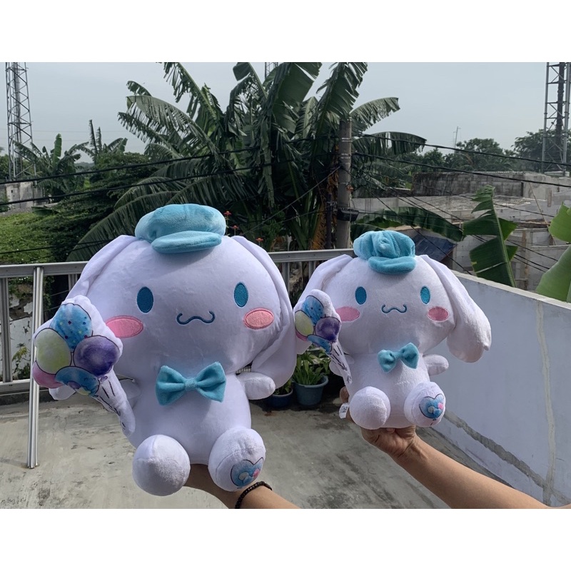 Boneka Karakter Cinnamoroll Balloon Ukuran 35cm dan 45cm Bahan Yelvo Lembut Lucu Bantal Boneka Hadiah Ultah Pacar