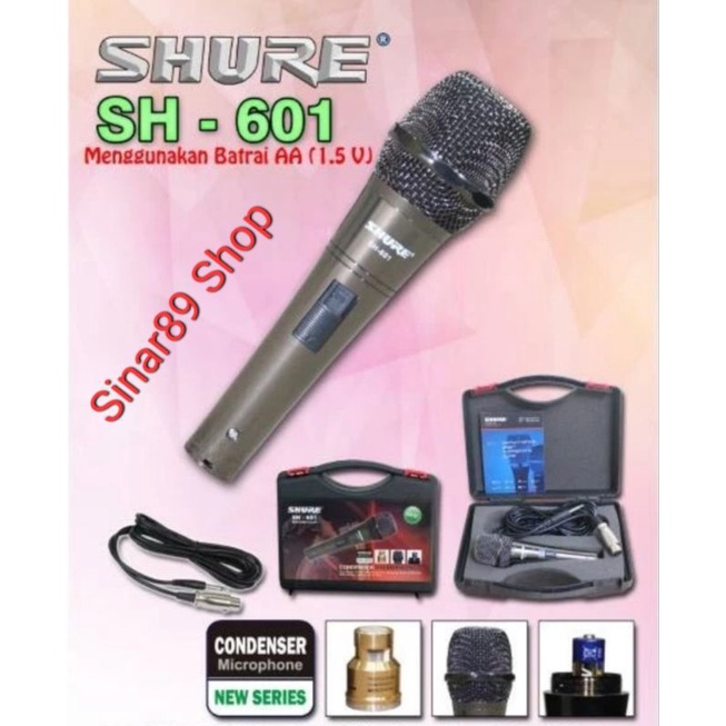 Mic Condensor Shure SH601 Tas Koper