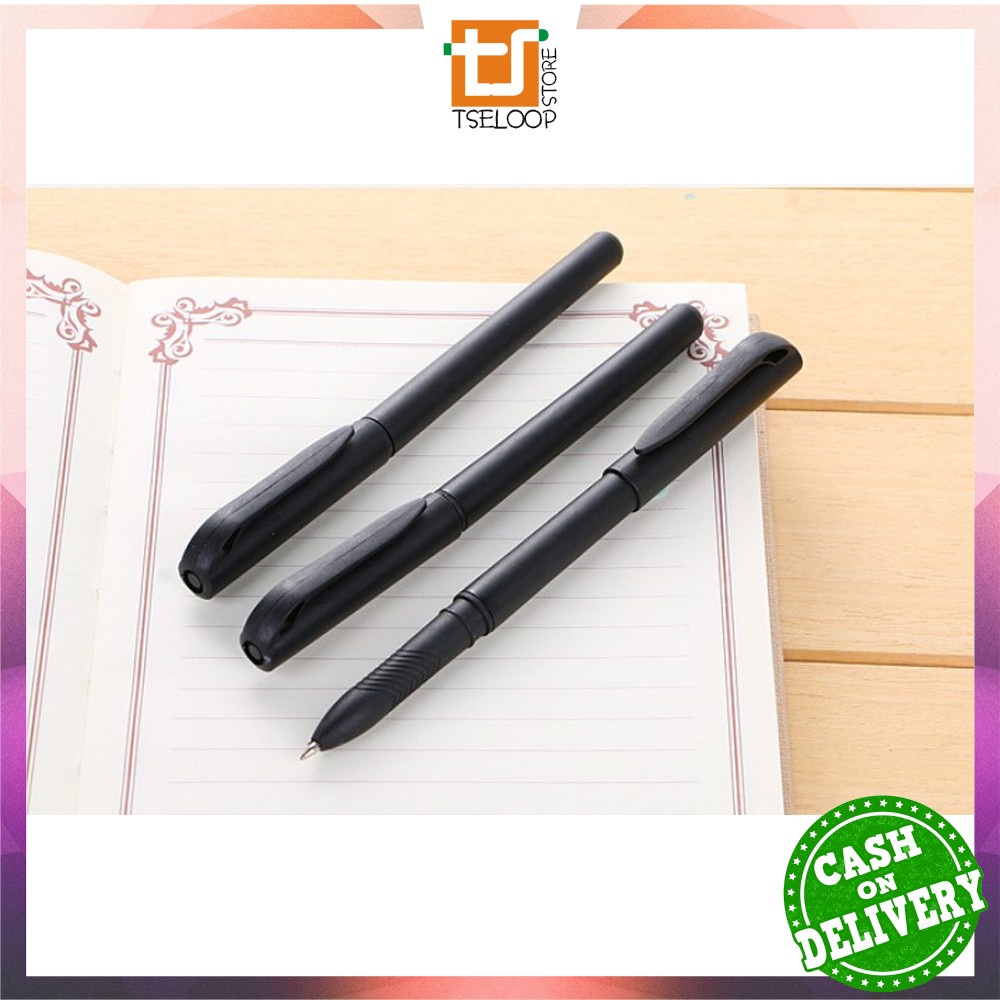 

OFM-A45 Pulpen Hitam 0.7mm Motif Polos Tinta Hitam Simple Ballpoint / Pena Alat Tulis Kantor Sekolah Pens Black Import