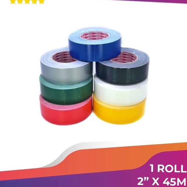 

Dijamin Asli LAKBAN KAIN WARNA 2" X 45M CLOTH TAPE SAZANAMI LAKBAN KAIN JUMBO