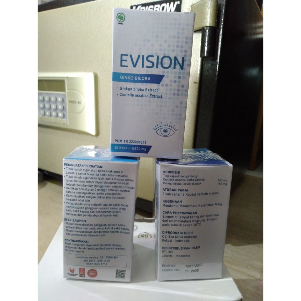 EVISION Asli Original Obat Mata Herbal Ampuh Suplemen Vitamin Kesehatan Mata