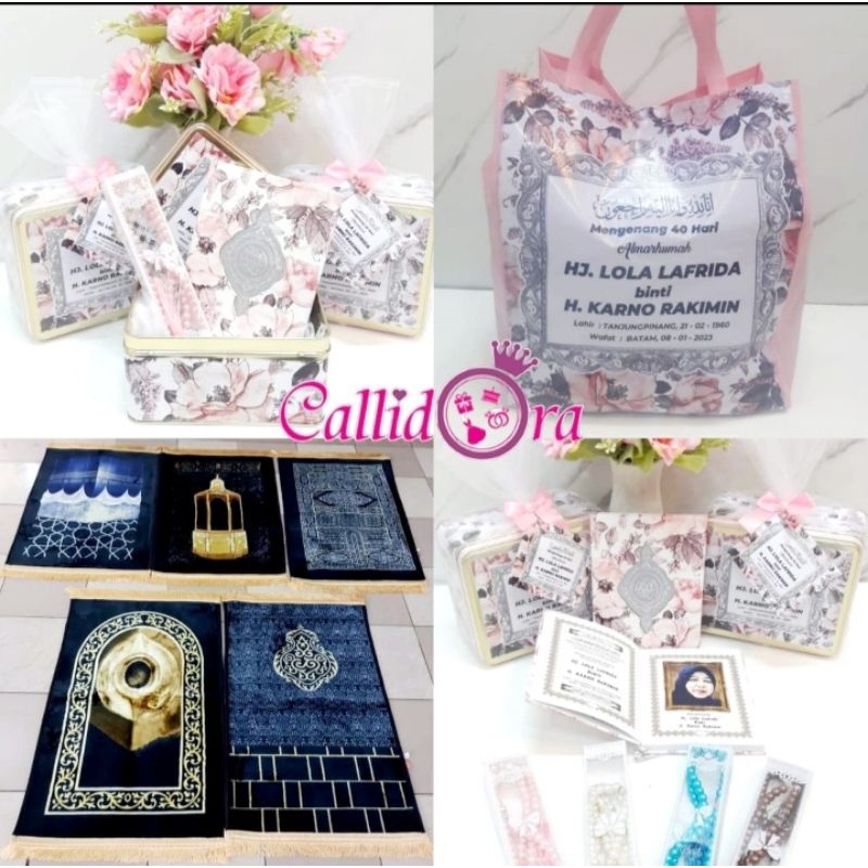 

hampers paket yasin-sajadah-tasbih/mengenang 40 harian/100 hari/tahlil