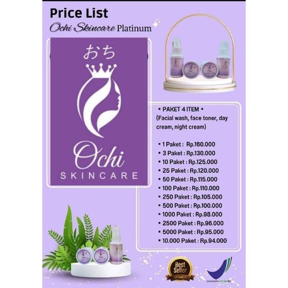 Ochi Skincare Platinum BPOM