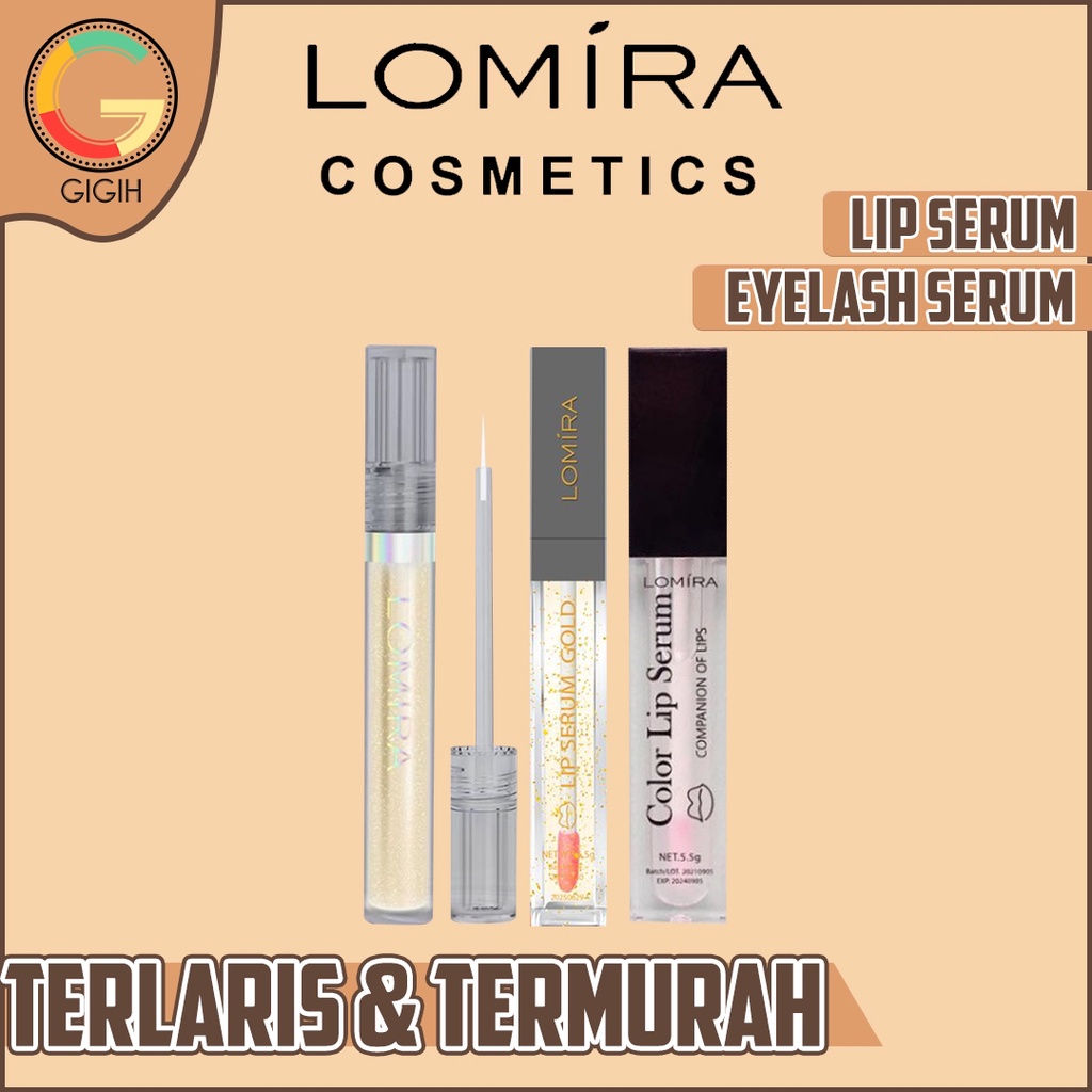 LOMIRA LIP SERUM COLOR / LOMIRA LIP SERUM GOLD / LOMIRA EYELASH SERUM