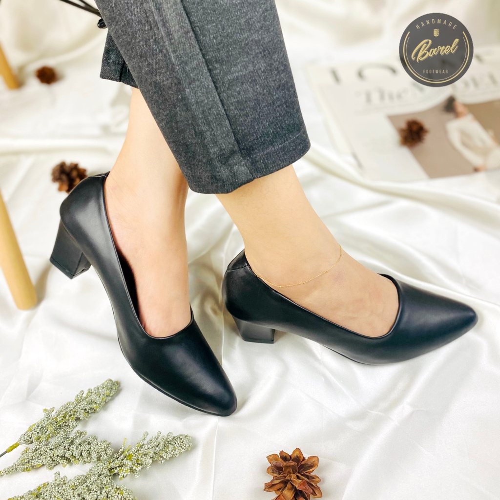 Barel - viola Sepatu Mules sepatu heels Wanita sepatu pesta wanita sepatu kerja wanita Pantofel Sepatu Kantor Heels Wanita