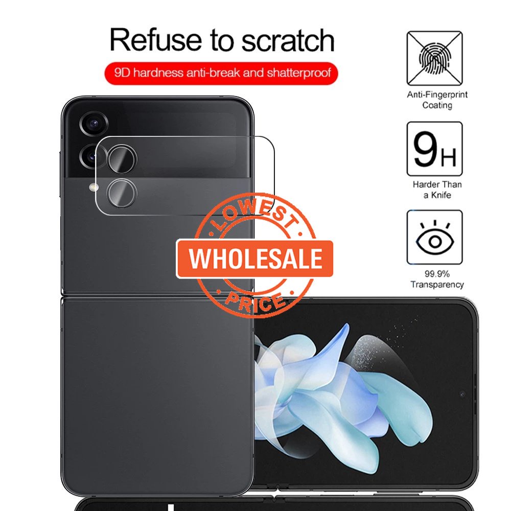 [Harga Grosir]1pc Tempered Glass Pelindung Lensa Kamera Samsung Z Flip 4 Anti Gores