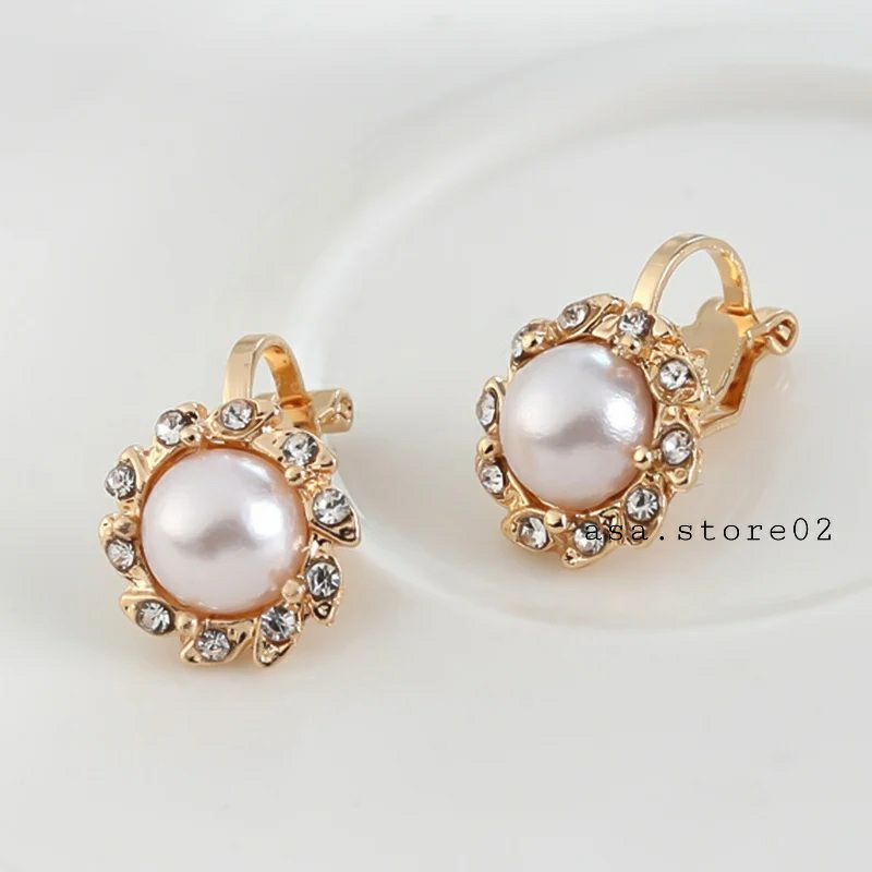 Anting Klip Tanpa Tindik Bulat Kecil/Anting Jepit Anting Hijab