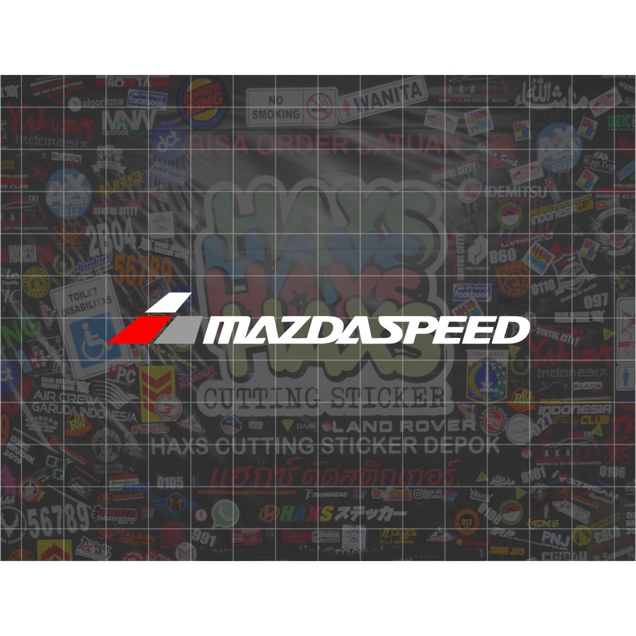 Cutting Sticker Mazdaspeed Ukuran 10 Cm Untuk Motor Mobil