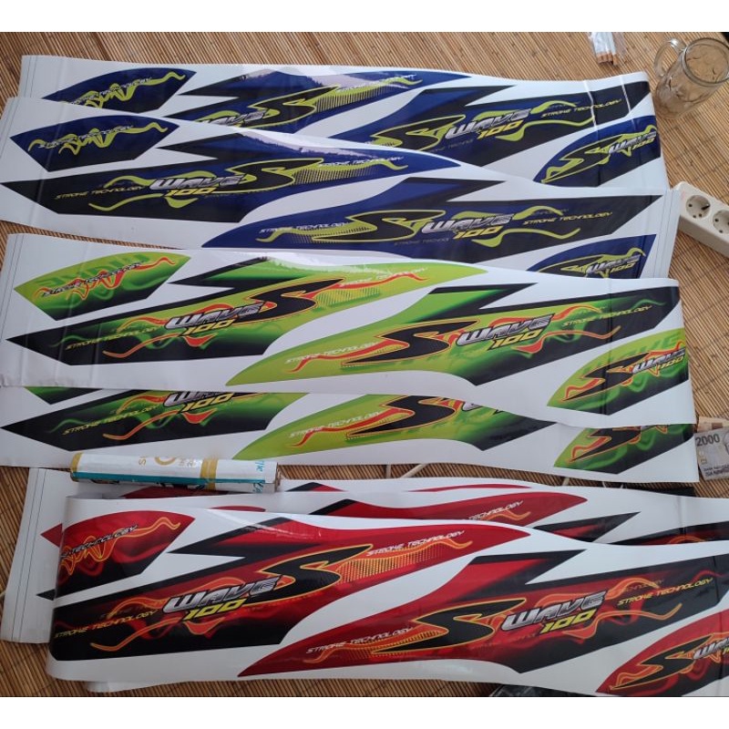 Striping Wave 100 S Supra Fit New