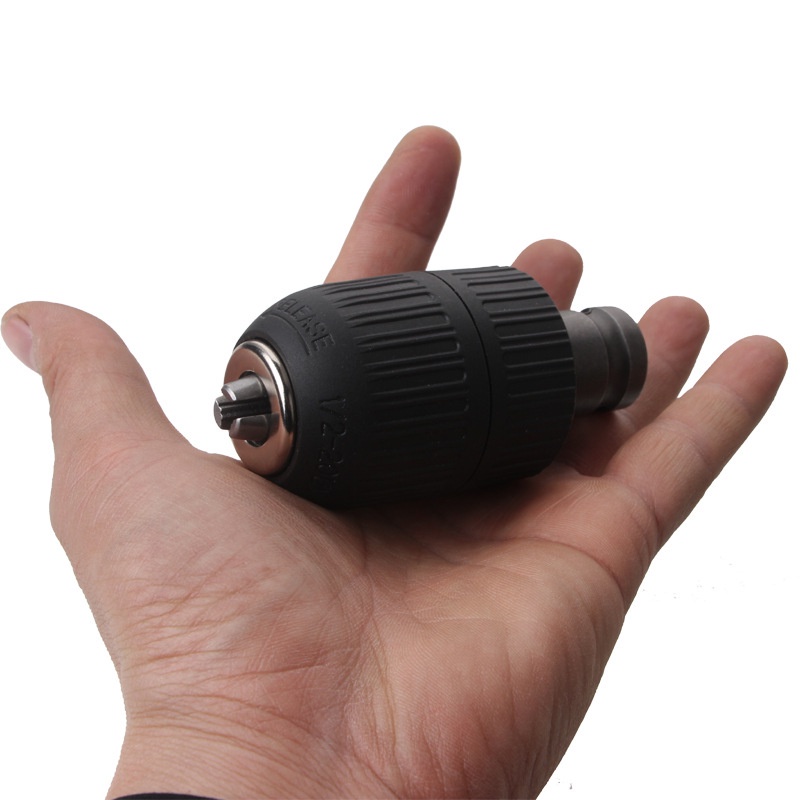 Adaptor Impact Ke Bor 13mm Kepala Bor Impact Adapter Impact Wrench Kepala Bor Keyless Metal 13mm With Lock