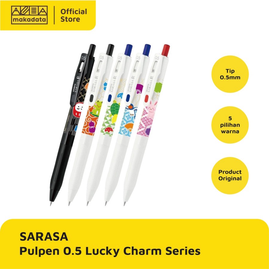 

BOLPEN | BALLPOINT | PULPEN SARASA 0.5 LUCKY CHARM (1 PCS) MURAH