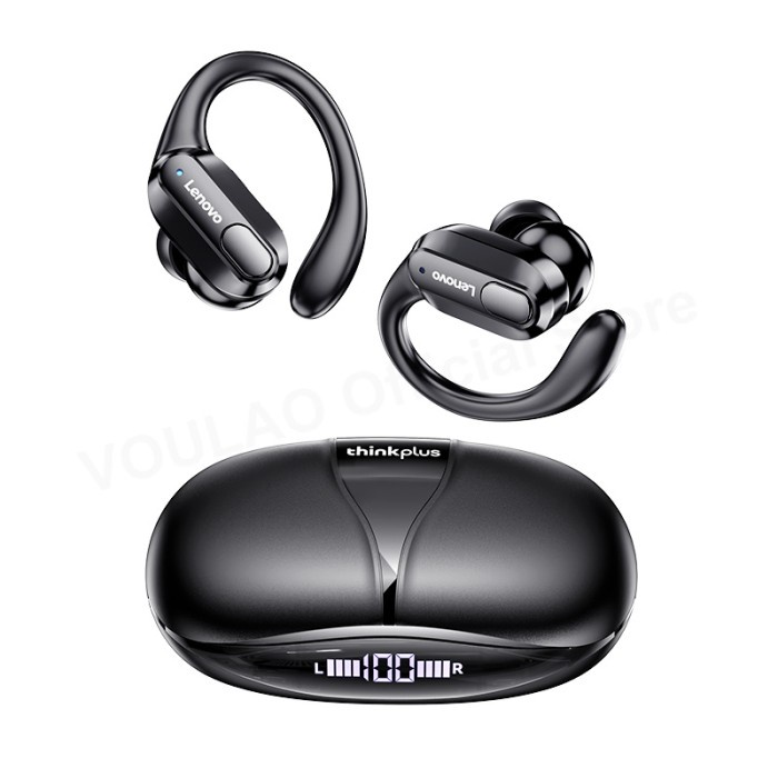 headset bluetooth LENOVO XT80 Headset Bluetooth True Wireless Bluetooth Earphone Sport - Hitam(R8K1)