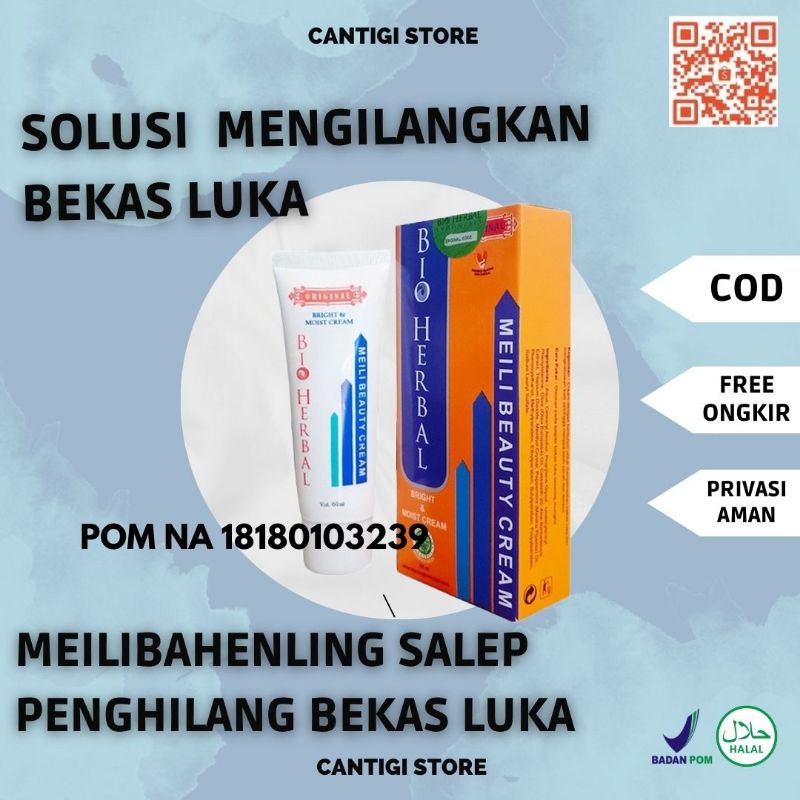 Jual Meilibahenling Salep Penghilang Bekas Luka Bopeng Luka Gatal Bio Herbal Original Shopee