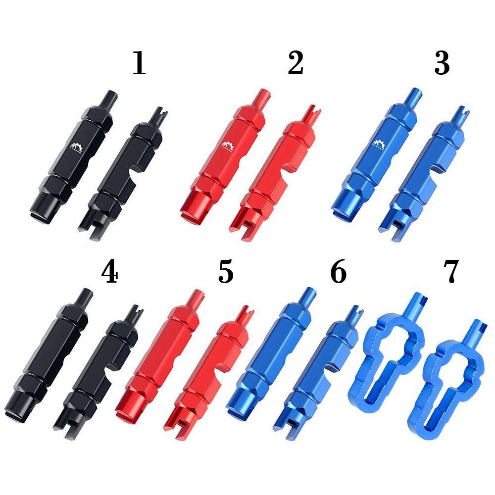 R-FLOWER 2pcs Alat Katup Sepeda Multifungsi Aksesoris Anti-slip Air-Valve Spanner