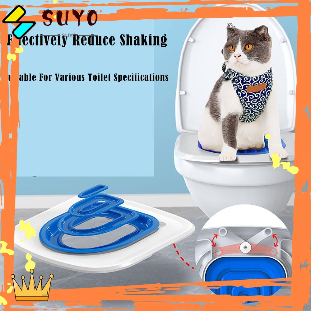 Suyo Pelatihan Toilet Kucing Anti Cipratan Removable Tray Reusable Universal