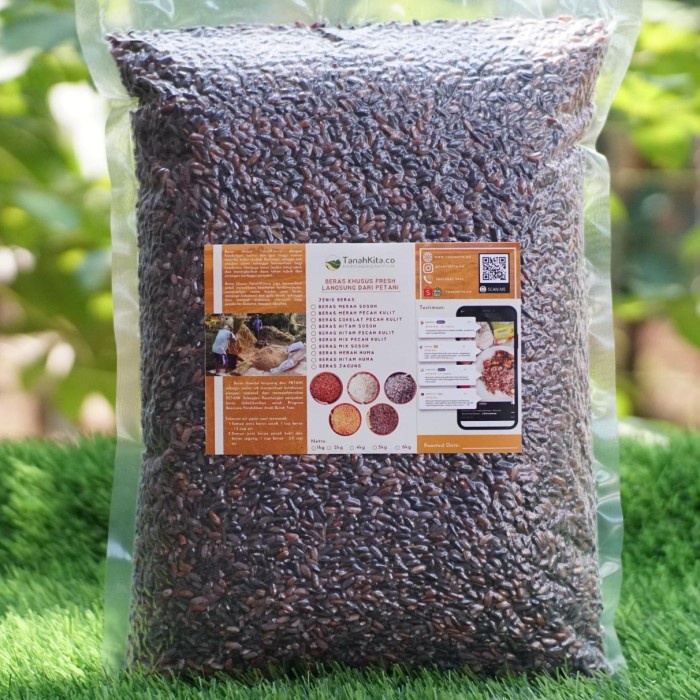 

Beras Hitam Sosoh Enak, Empuk & Pulen, FRESH langsung dari Petani -1kg
