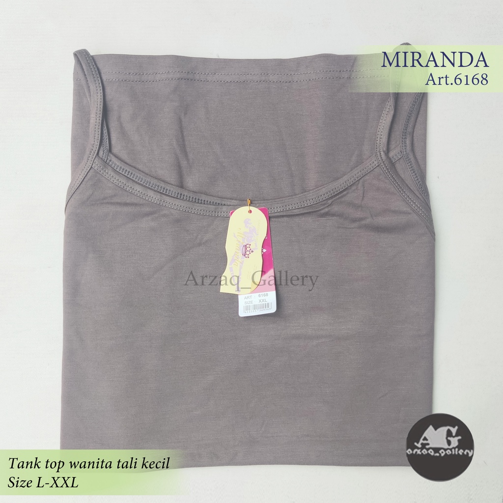 Tanktop Miranda  / Singlet Wanita Tali Kecil  /  Miranda CM 6169 TK / 6168 Tali Lebar / Kaos Dalam Wanita / Tang Top Jumbo