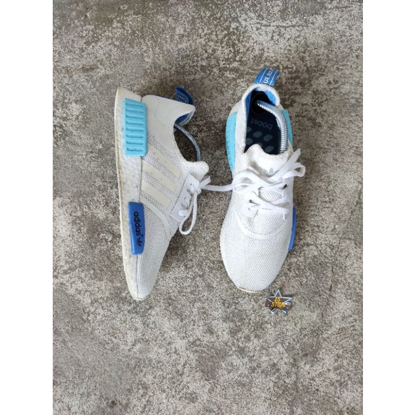 ADIDAS NMD R1 WHITE BLUETOOTH SECOND ORIGINAL