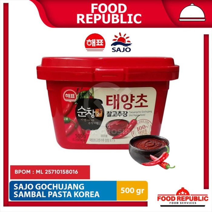 

[BISA COD] Sajo Gochujang / Sambal Pasta Korea/ Hot Pepper Paste- 500gr Best Sell