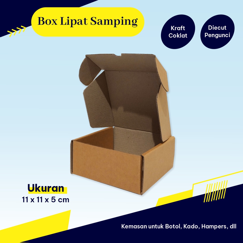 

Box DC LS 11 x 11 x 5cm - Giftbox/Minibox/Sweetpack/Accessoriesbox/Custombox/Customdesain/CustomSize