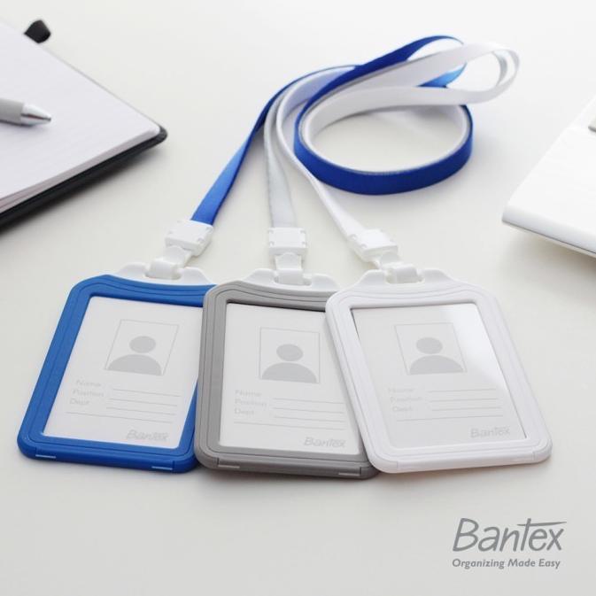 

FWM99 [Zada] Bantex Dual Side ID Card Holder Lanyard Portrait Stok Banyak