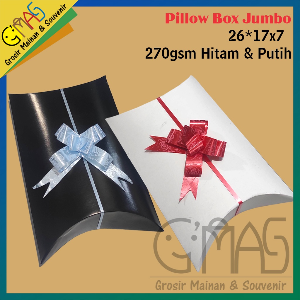 

Pillow Box Jumbo Bungkus kado box pillow kemasan souvenir