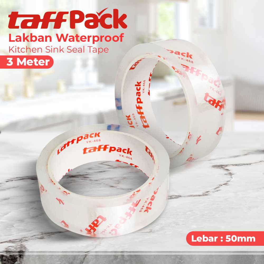 Lakban Waterproof Anti Bocor Bening Lengket 3Mx5CM Rembes Isolasi Air Wastafel Dapur Plafon Kamar Ma