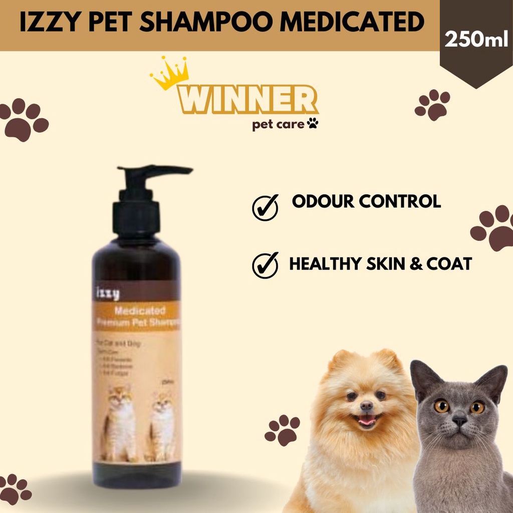 Izzy Premium Pet Shampoo Medicated 250ml