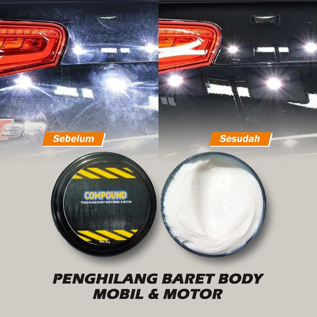 [COD] PENGHILANG BARET BODY MOBIL MOTOR RUBBING CUMPOND