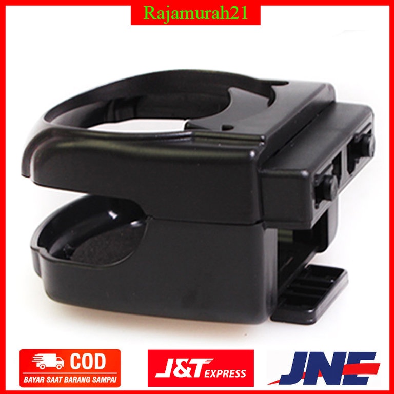 Hengtu Car Air Vent Drink Holder Tempat Minuman Kaleng Mobil - Black