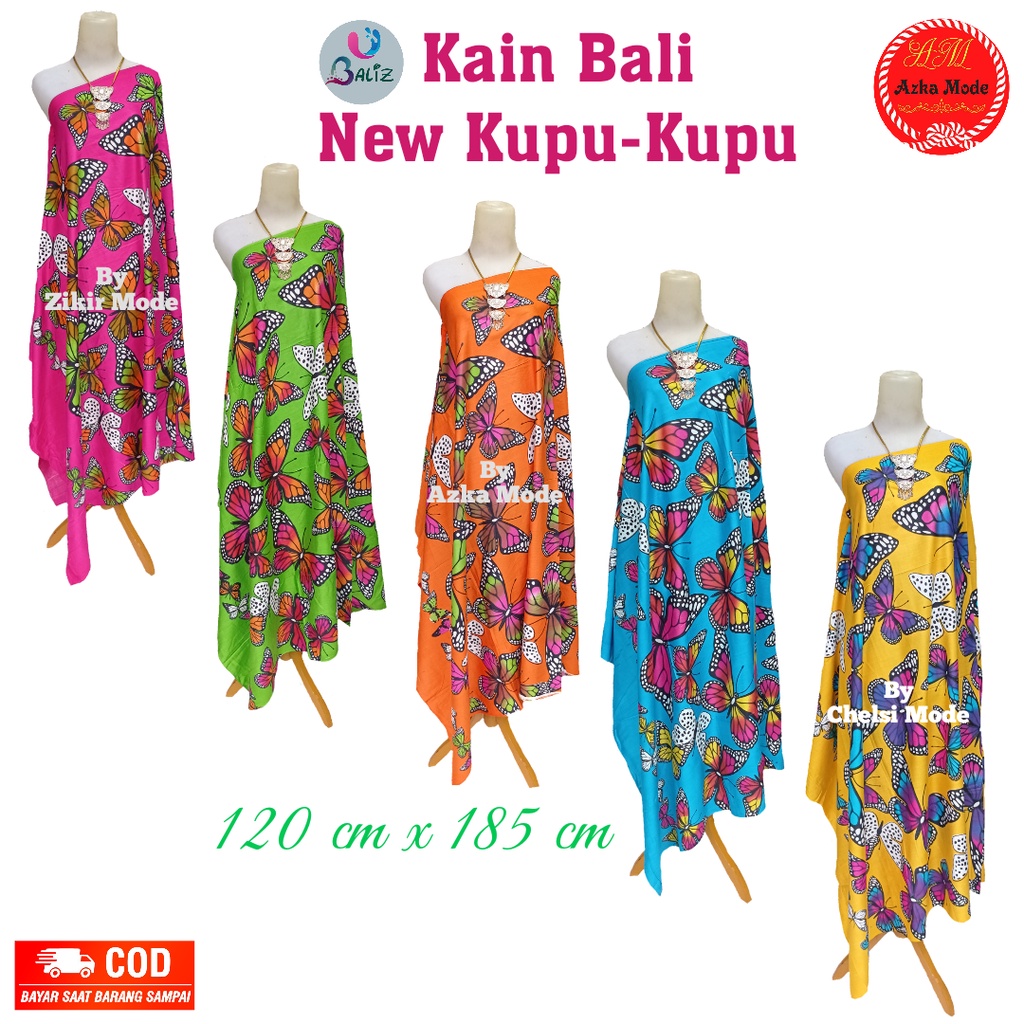 Selendang Pantai Kain Bali Pantai - Kain Bali Motif Kupu-kupu Jumbo - Sarung Pantai SEMBILAN MODE - Sarung Bali - Kain Pantai - Kain Katun Jepang - Kain Untuk Hiasan Dinding - Kain Untuk Plafon Mobil Truk Dan Mobil 3/4 Lainnya