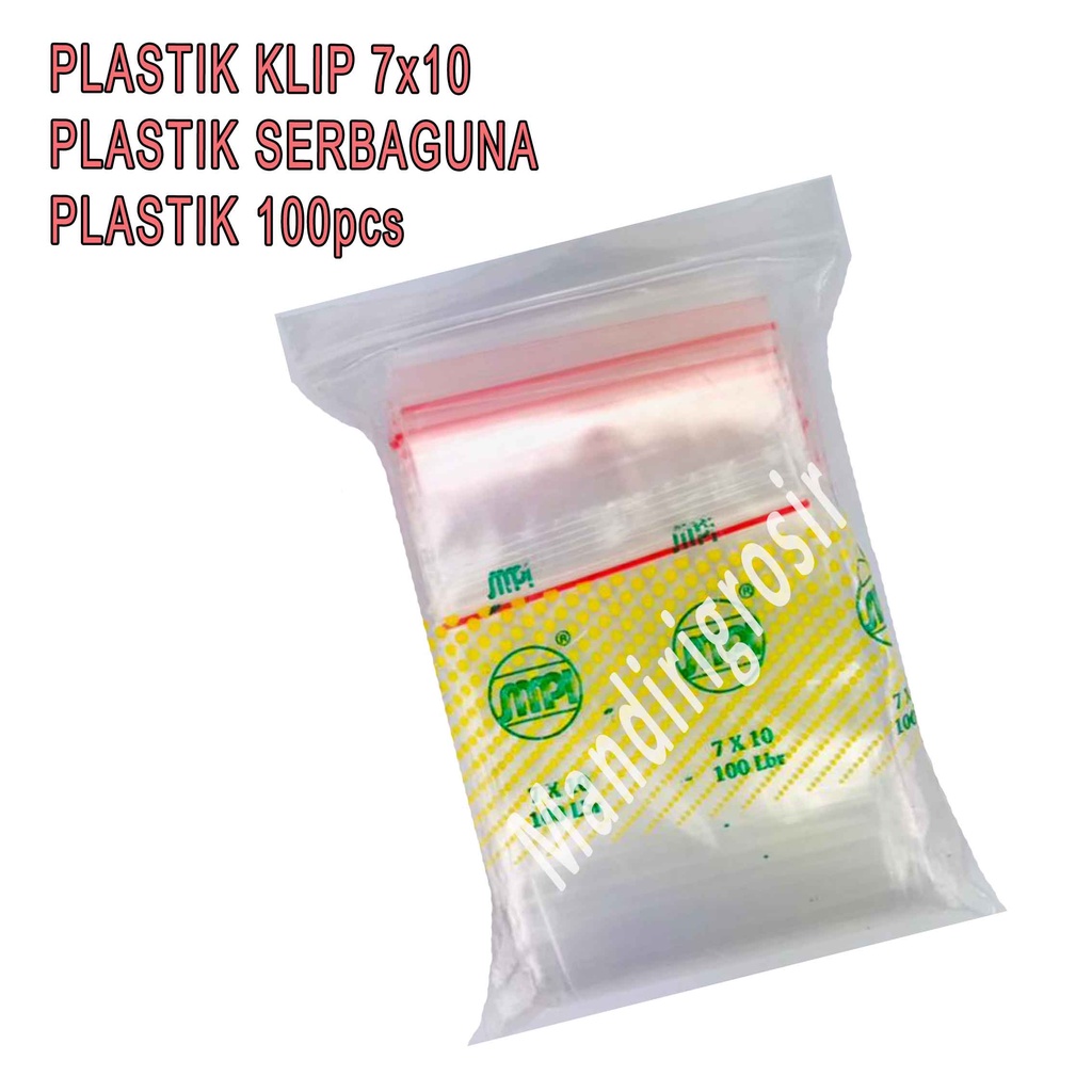 Plastik Klip Serbaguna* Plastik Klip 7X10* Plastik isi 100pcs