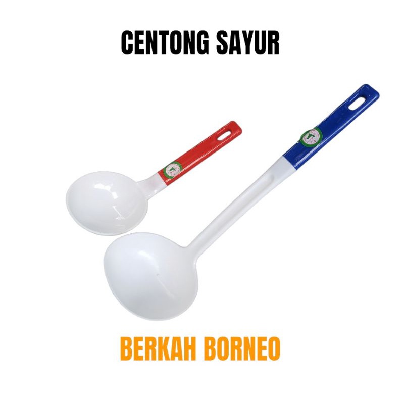 Centong sayur plastik besar dan kecil